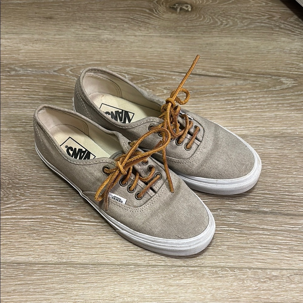 Vans Beige Canvas Sneakers